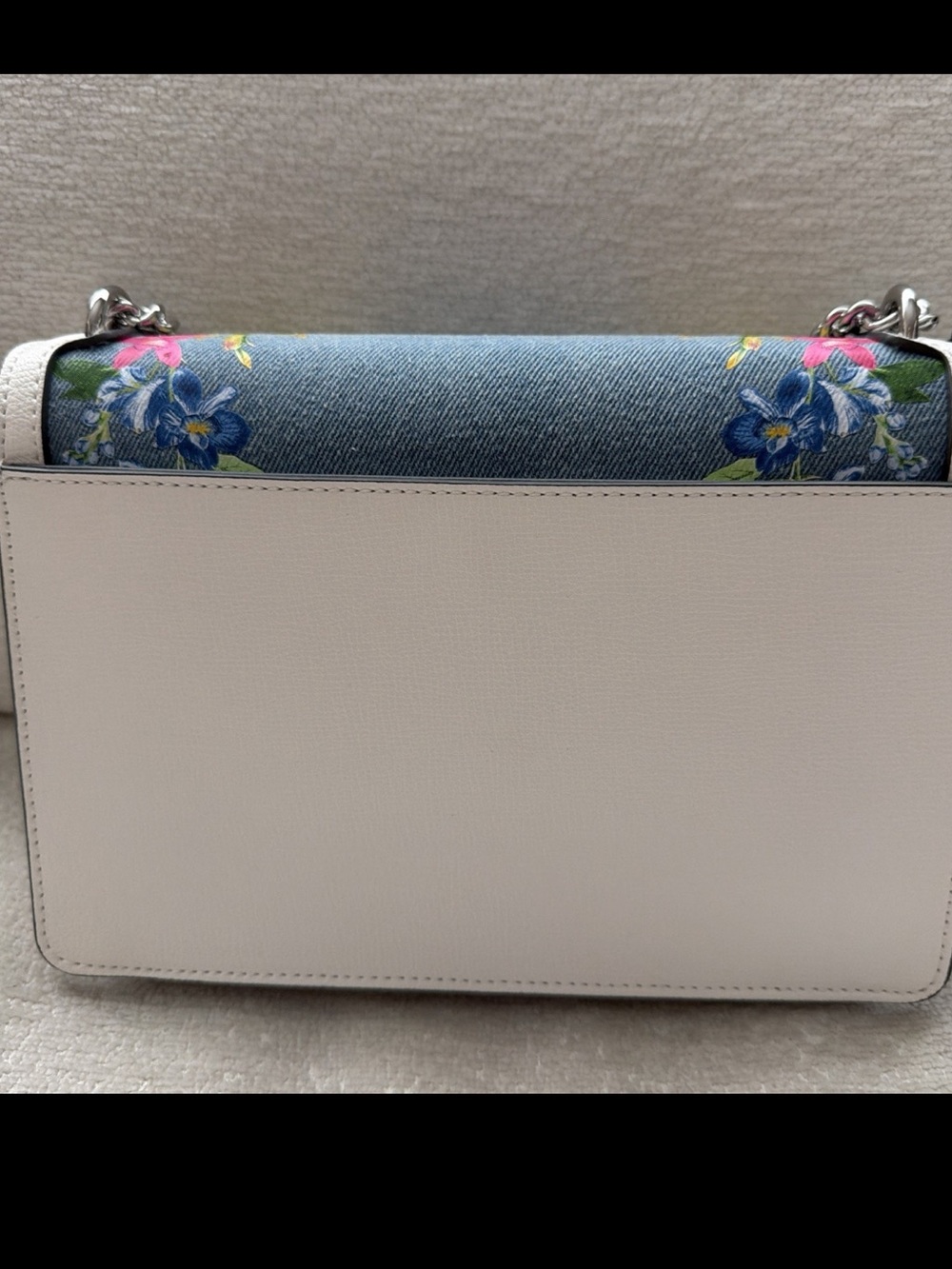 Karl Lagerfeld Paris Floral Embroidered Shoulder/crossbody Bag denim brand new - Picture 5 of 11